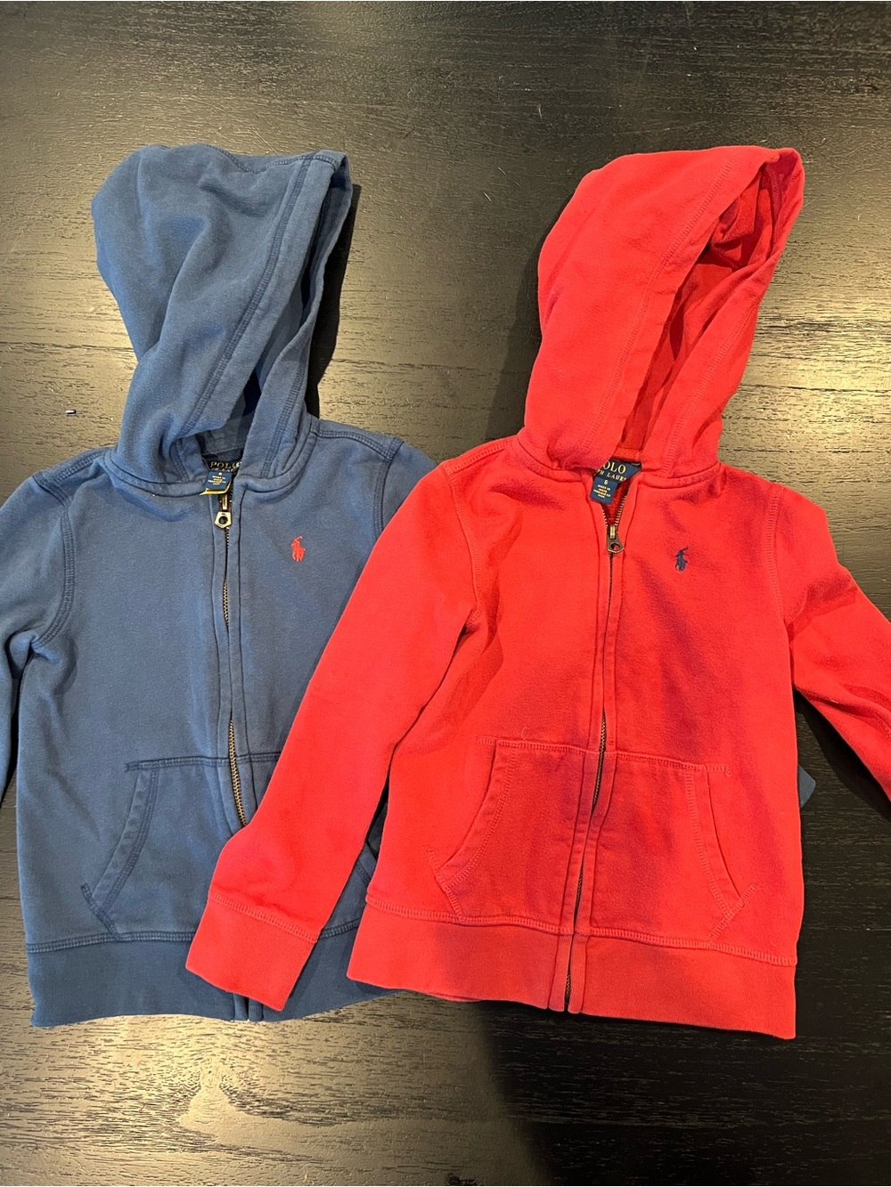 Polo by Ralph Lauren Kids Hooded Zip Sweatshirts - set of 2: Red & Blue